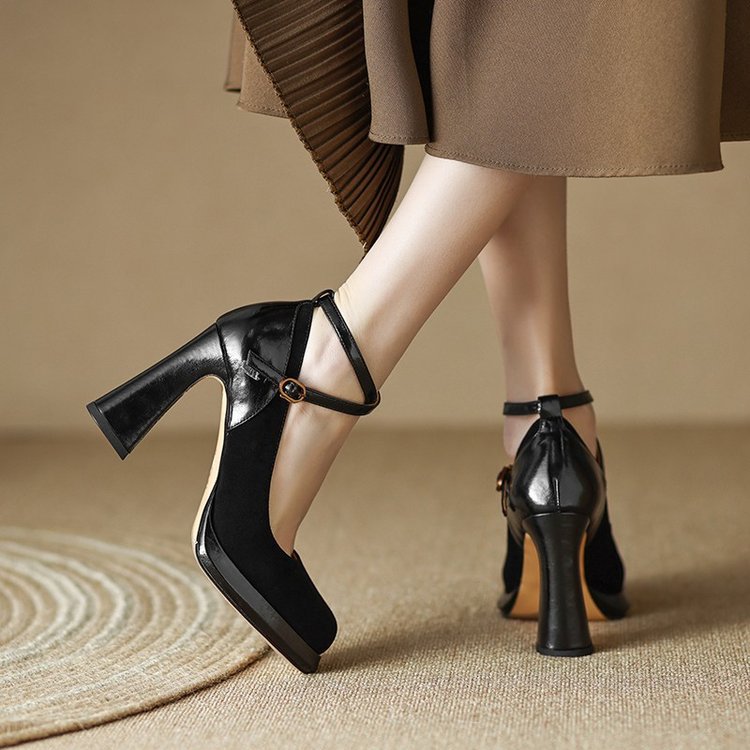 Aurora Genuine Leather Heels