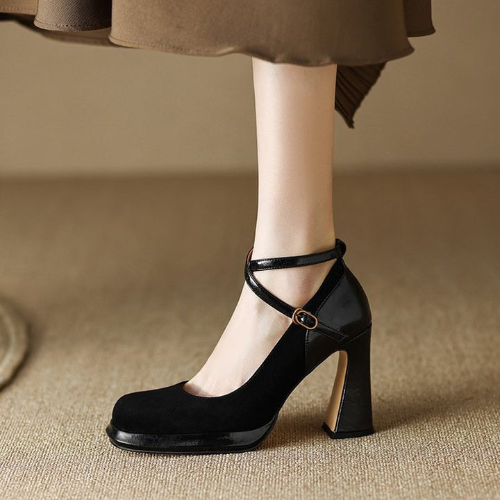 Aurora Genuine Leather Heels