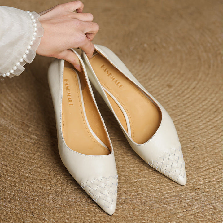 Vela Genuine Leather Flats