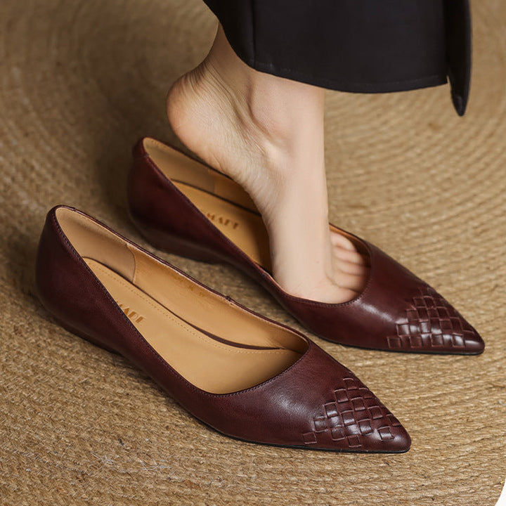 Vela Genuine Leather Flats