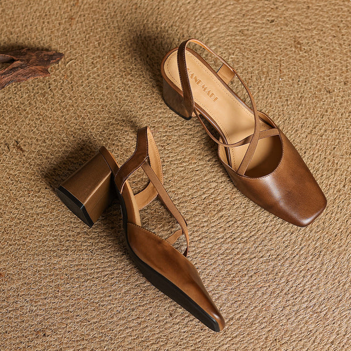 Alissa Genuine Leather Heels