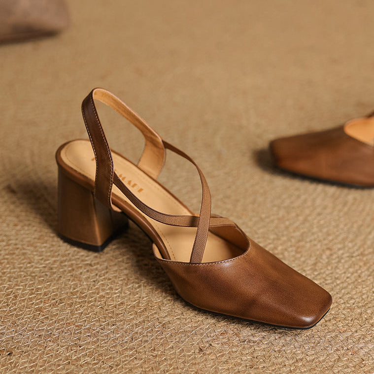 Alissa Genuine Leather Heels