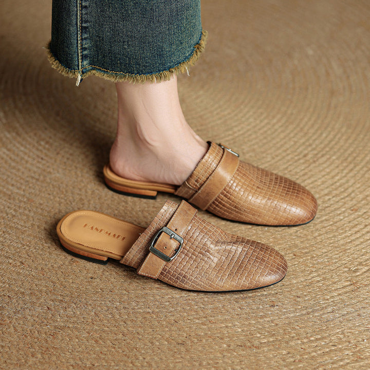 Malena Genuine Leather Mules