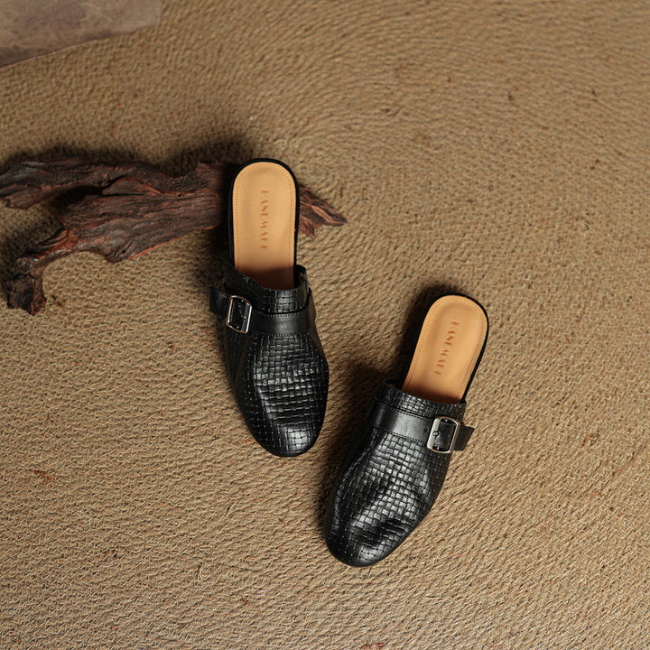 Malena Genuine Leather Mules