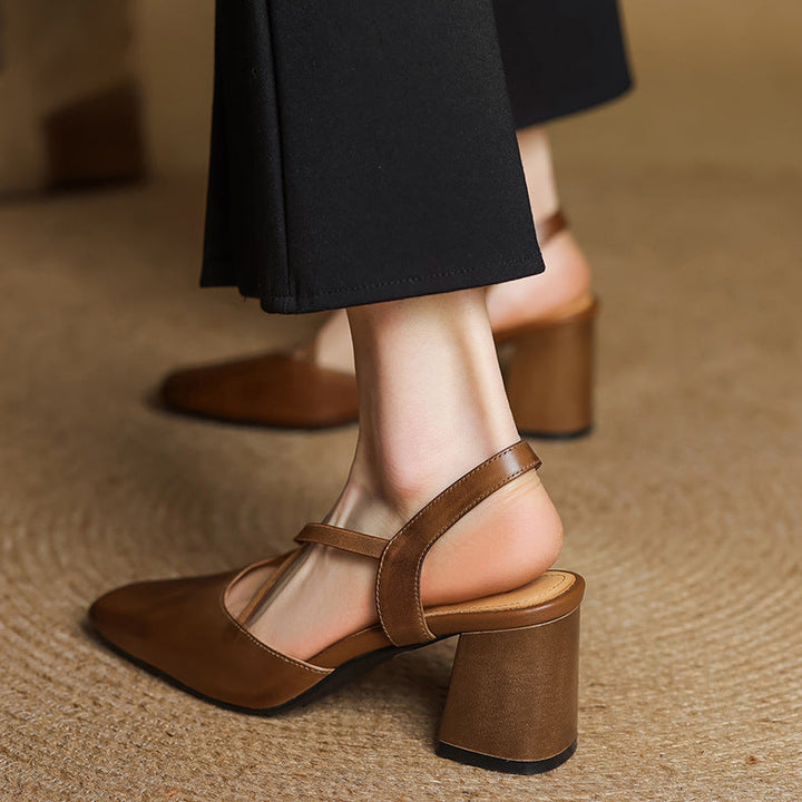 Alissa Genuine Leather Heels