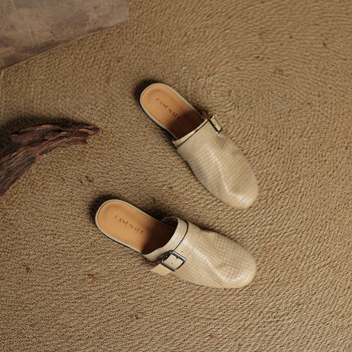 Malena Genuine Leather Mules