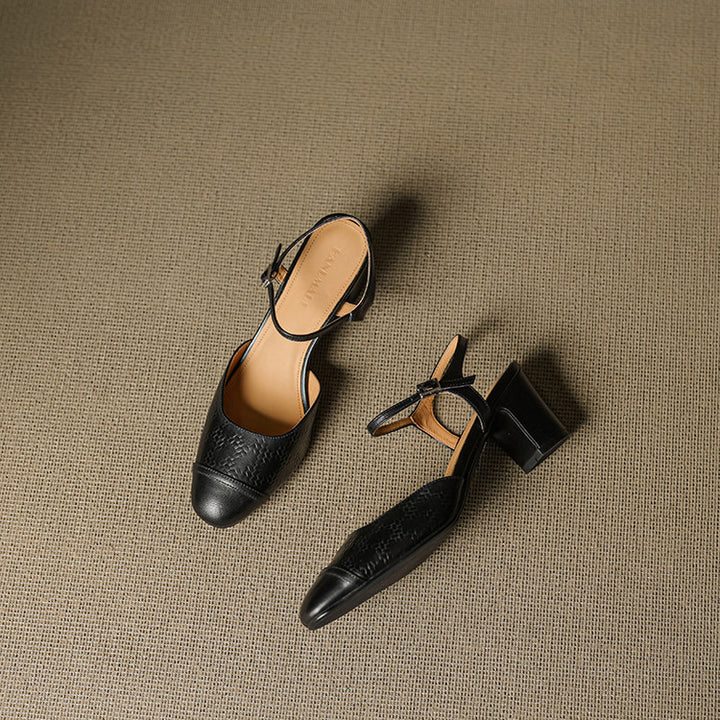 Savira Genuine Leather Heels