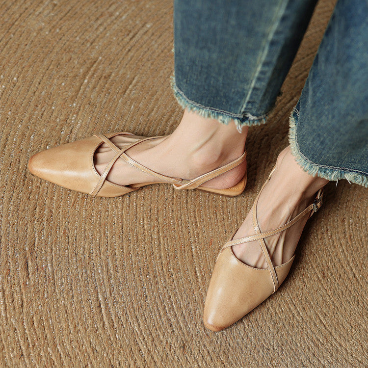 Lori Genuine Leather Flats