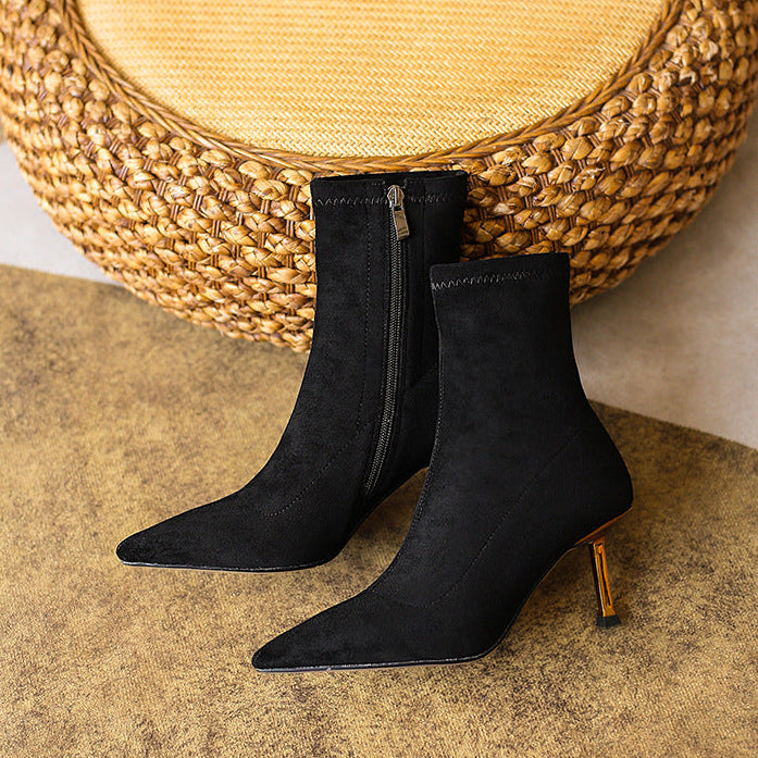 Jade Genuine Suede Boots