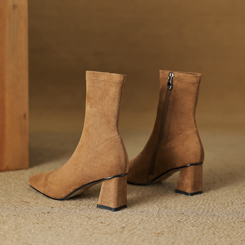 Sari Genuine Suede Boots