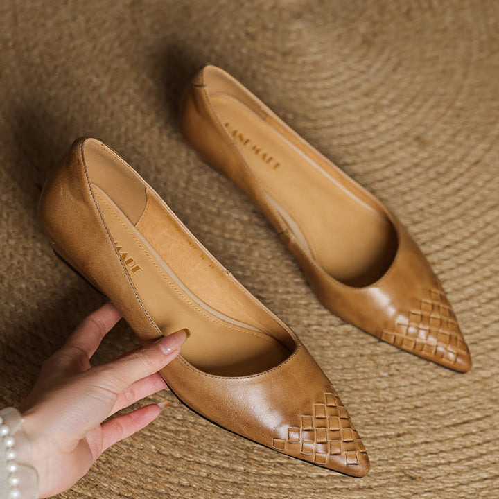 Vela Genuine Leather Flats