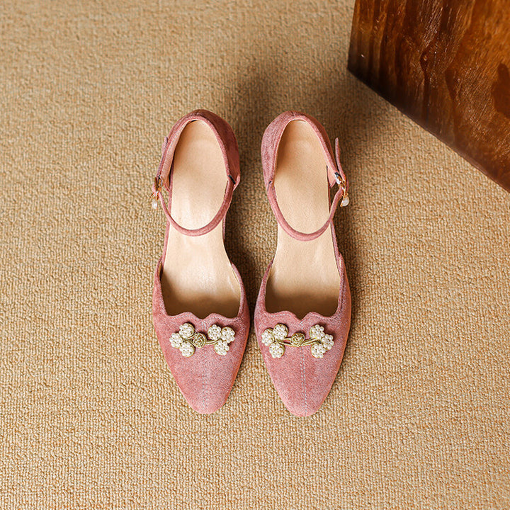 Ravie Genuine Suede Heels