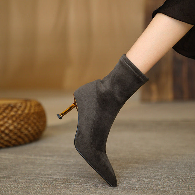 Jade Genuine Suede Boots