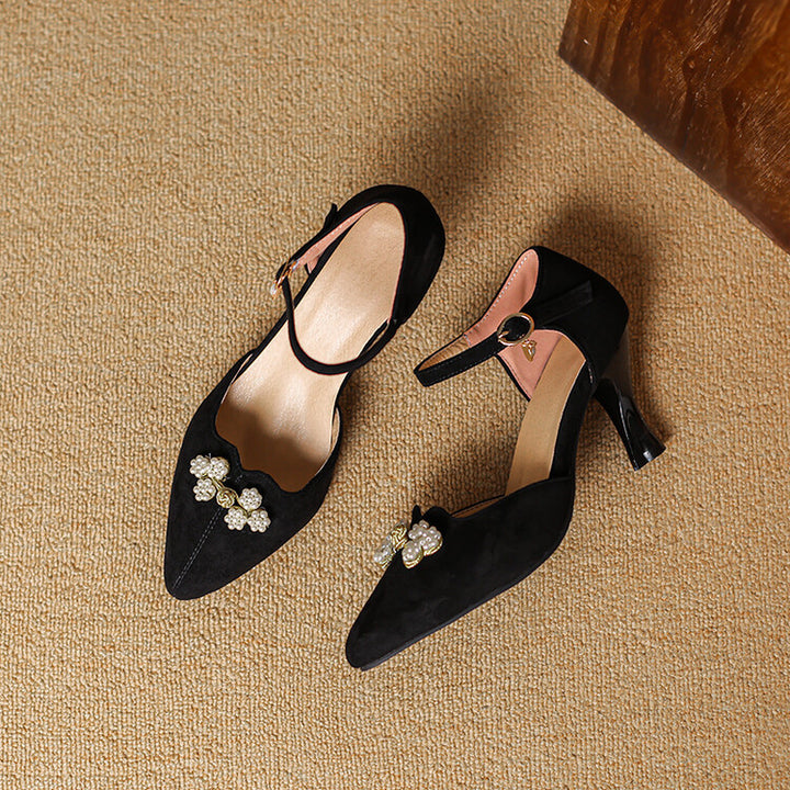Ravie Genuine Suede Heels
