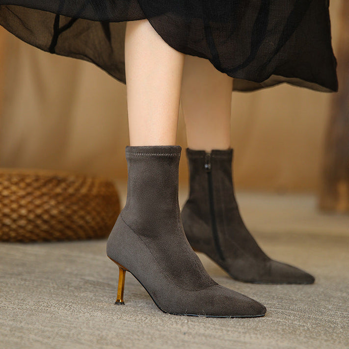 Jade Genuine Suede Boots