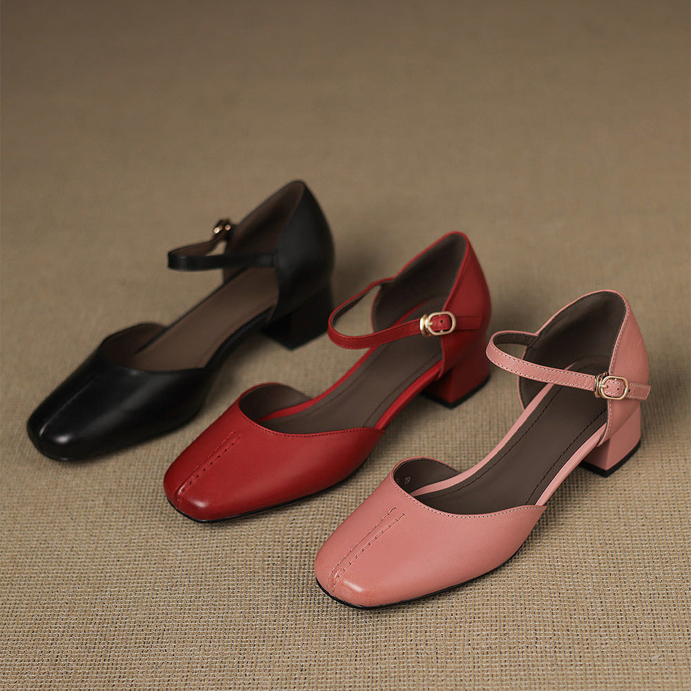 Virelle Genuine Leather Heels