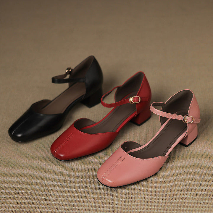 Virelle Genuine Leather Heels