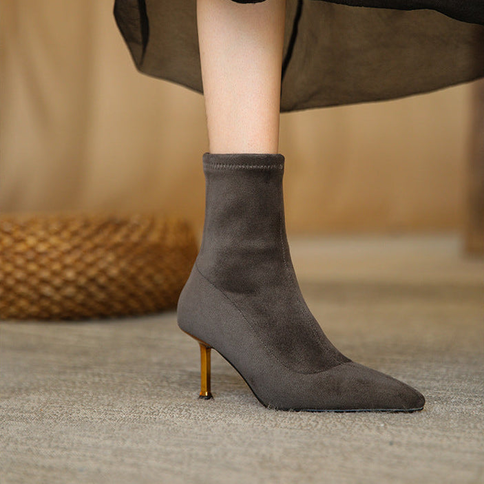 Jade Genuine Suede Boots