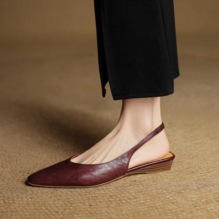 Leira Genuine Leather Flats