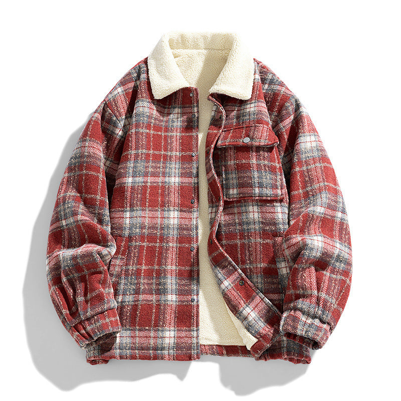 Leo Plaid Lambskin Jacket