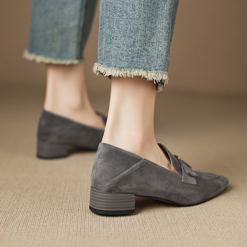 Lirena Genuine Suede Loafers