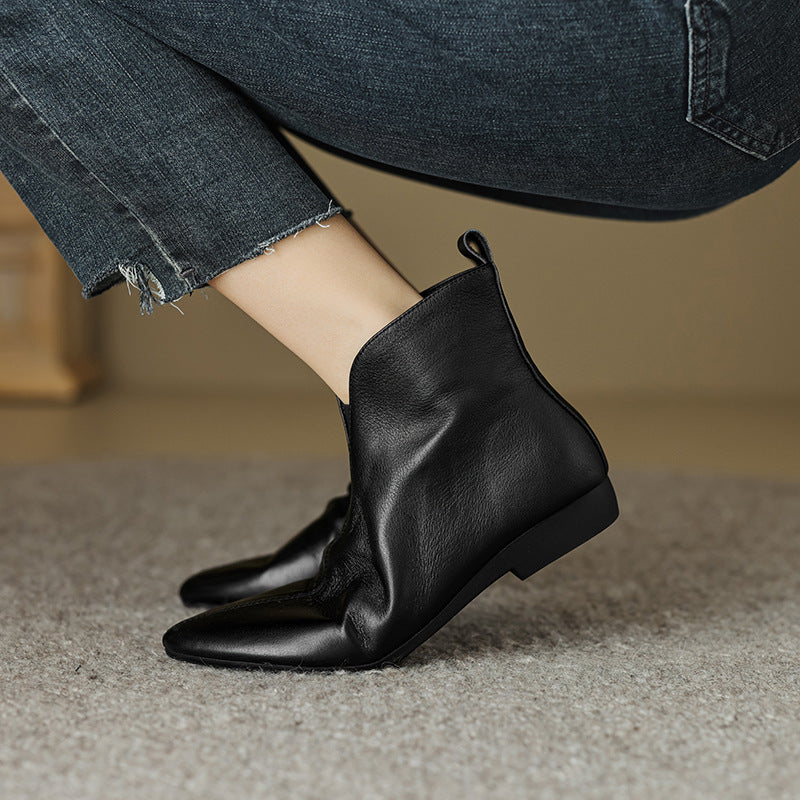 Anessa Genuine Leather Boots