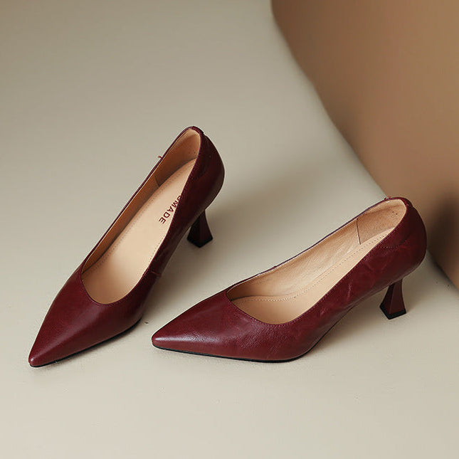 Aurel Genuine Leather Heels