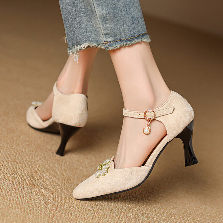 Ravie Genuine Suede Heels