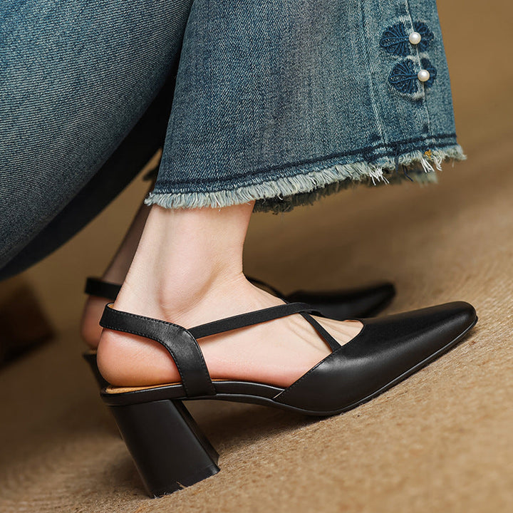 Alissa Genuine Leather Heels