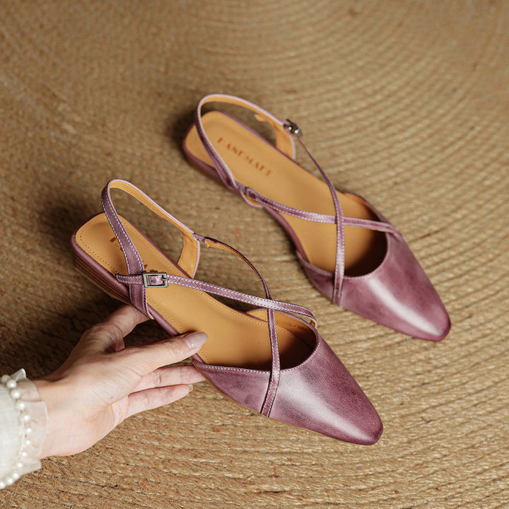 Lori Genuine Leather Flats