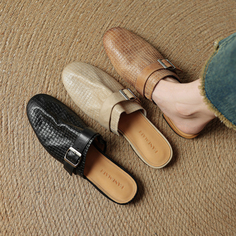 Malena Genuine Leather Mules