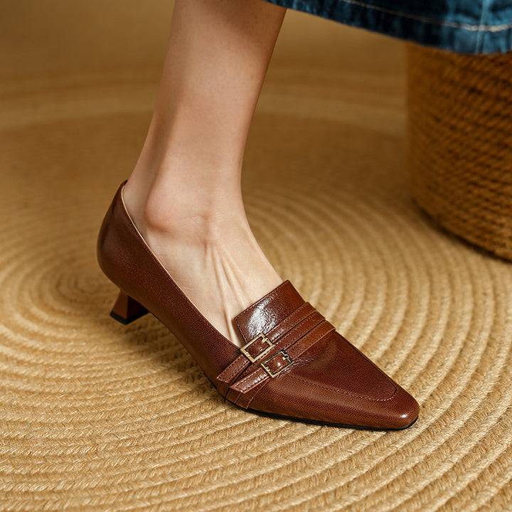 Fienna Genuine Leather Heels