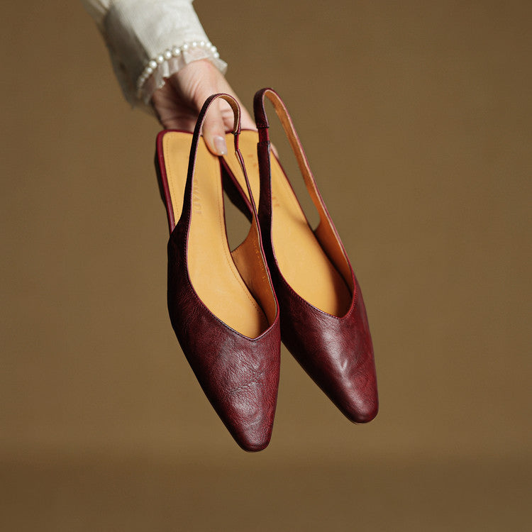 Leira Genuine Leather Flats