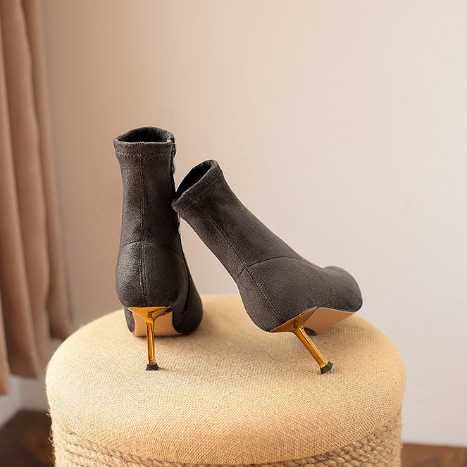 Jade Genuine Suede Boots