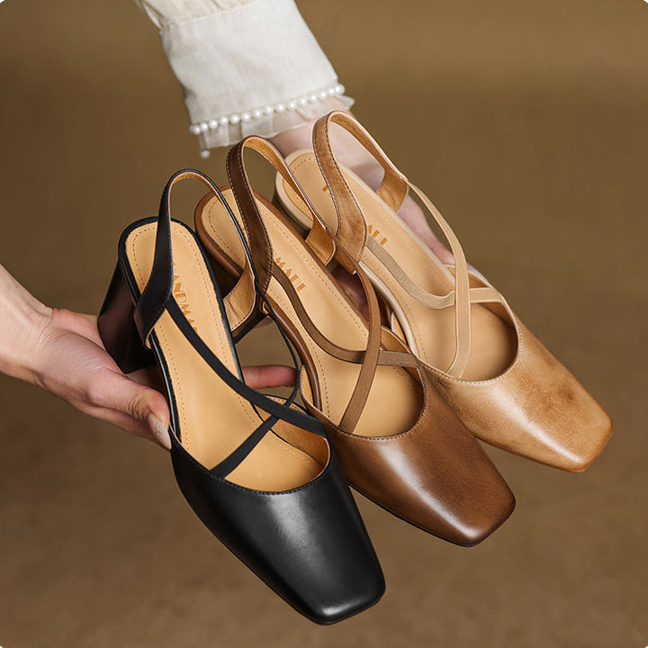 Alissa Genuine Leather Heels