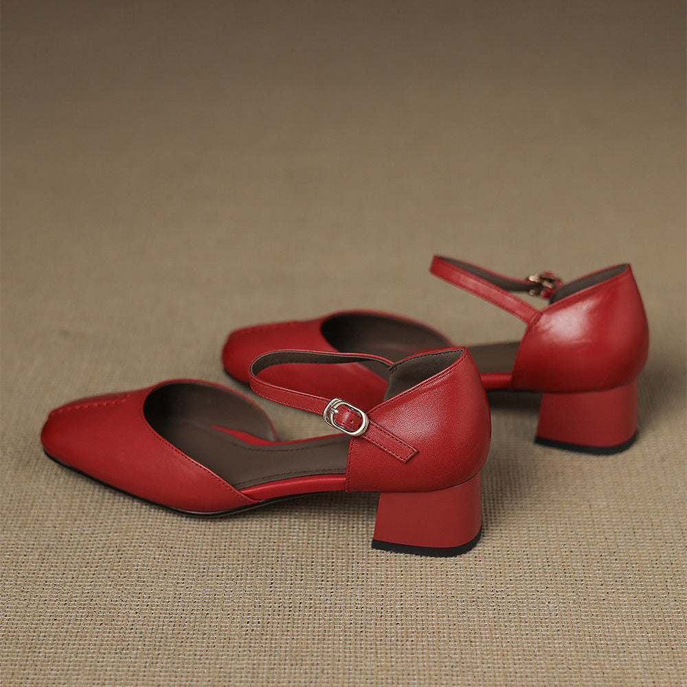 Virelle Genuine Leather Heels