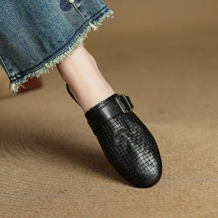 Malena Genuine Leather Mules