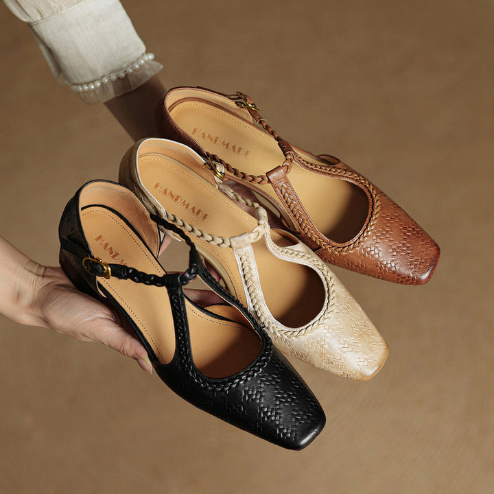 Tayna Genuine Leather Heels