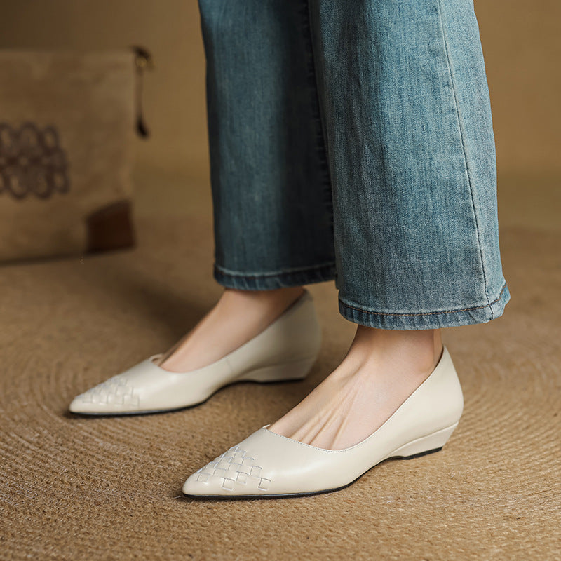 Vela Genuine Leather Flats