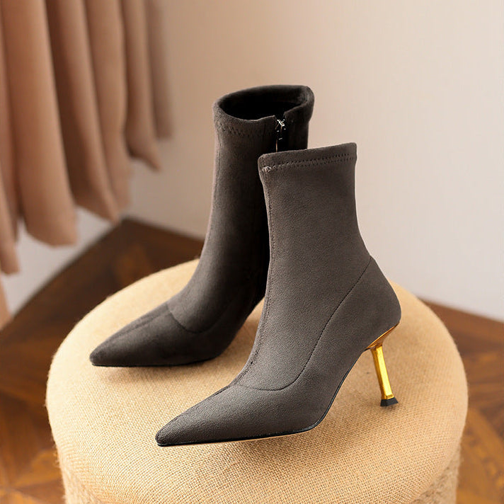 Jade Genuine Suede Boots