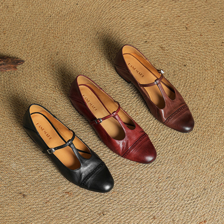 Jasmine Genuine Leather Flats