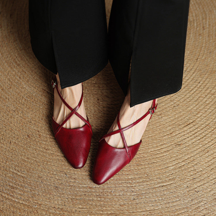 Lori Genuine Leather Flats