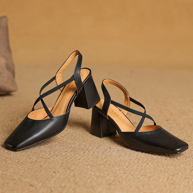 Alissa Genuine Leather Heels