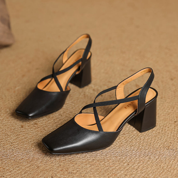 Alissa Genuine Leather Heels