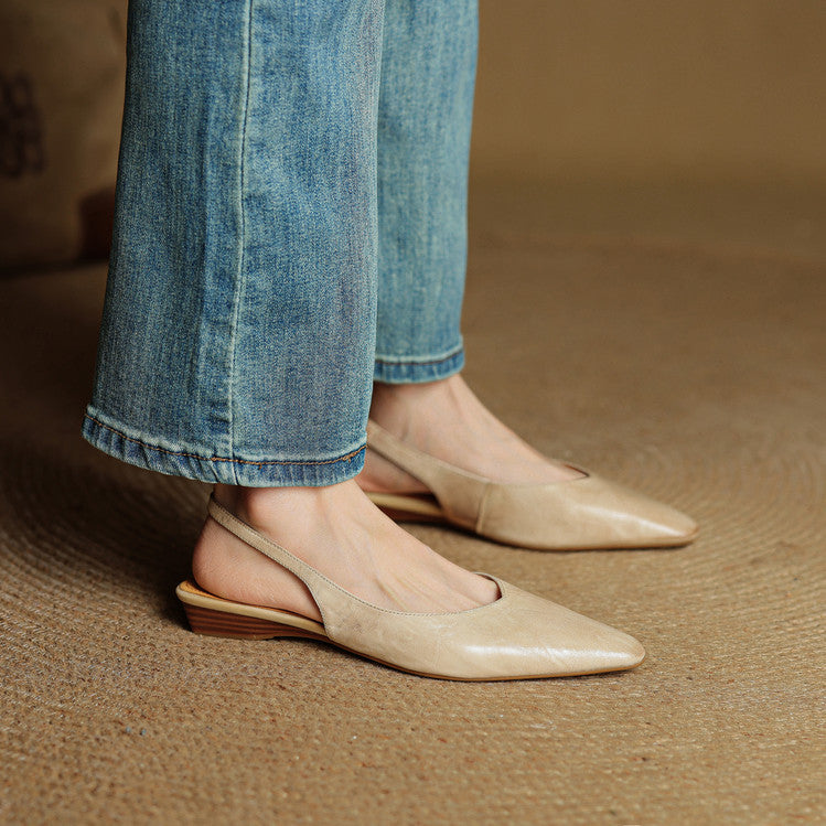 Leira Genuine Leather Flats