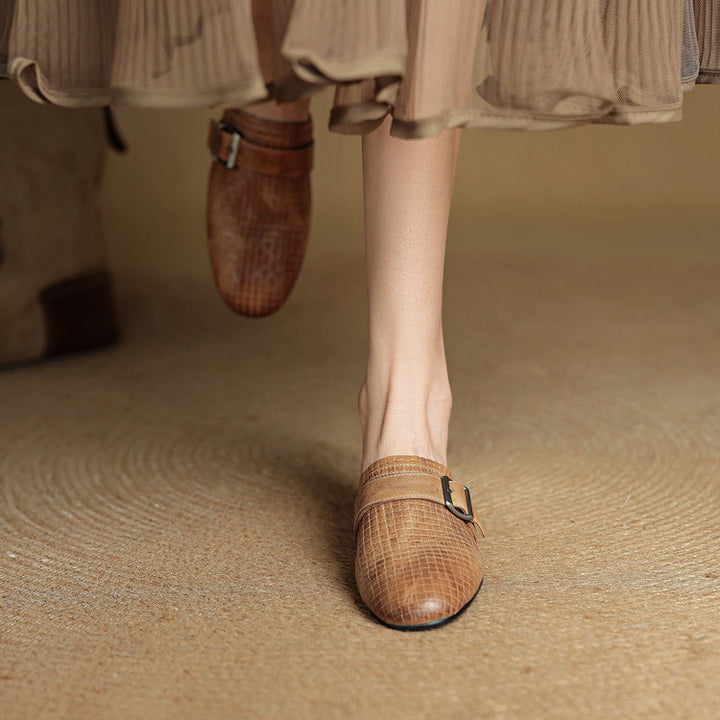 Malena Genuine Leather Mules