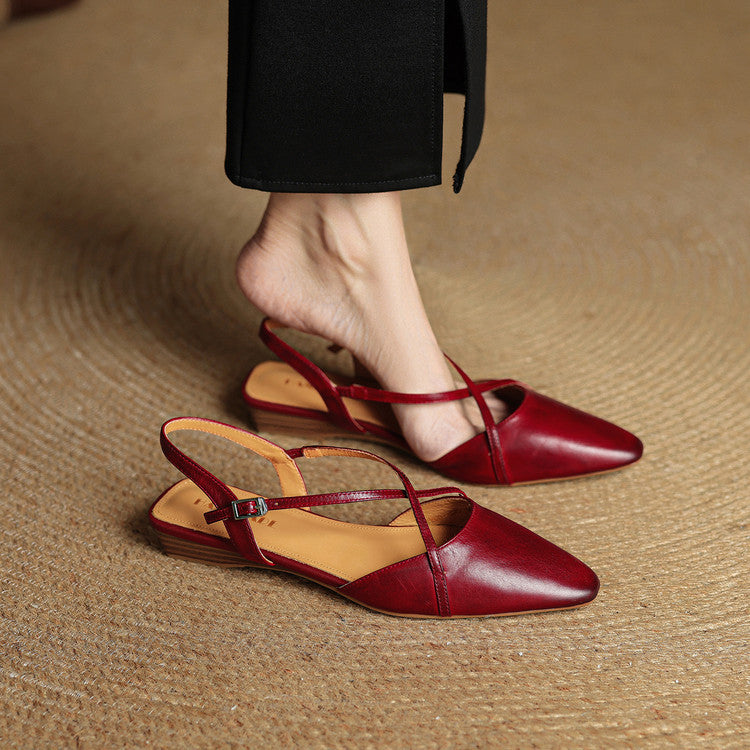 Lori Genuine Leather Flats