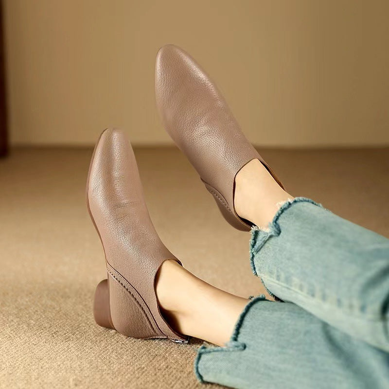 Julia Genuine Leather Ankle Boots