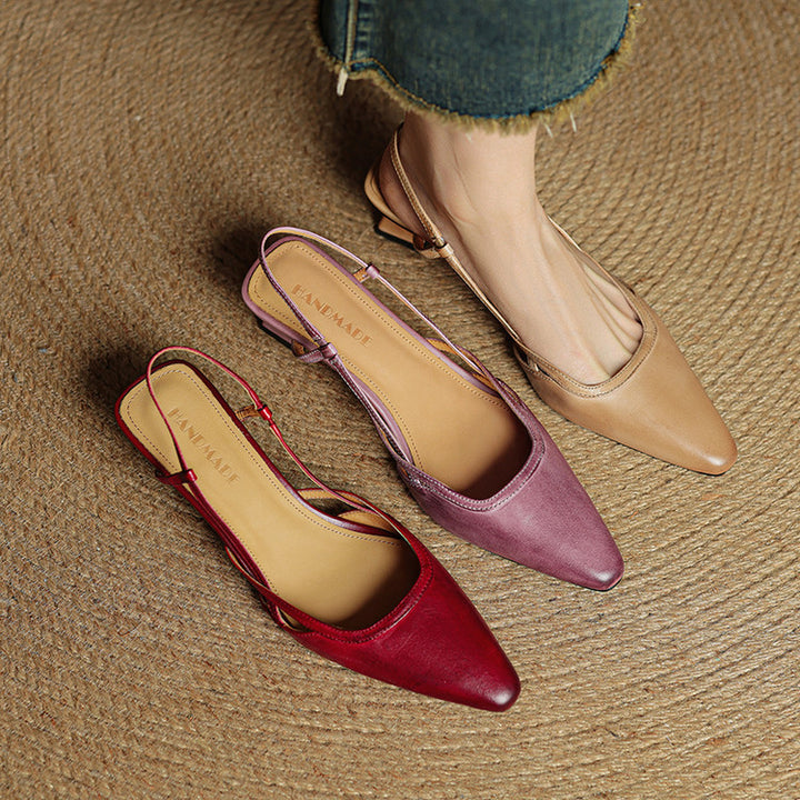 Tessia Genuine Leather Heels