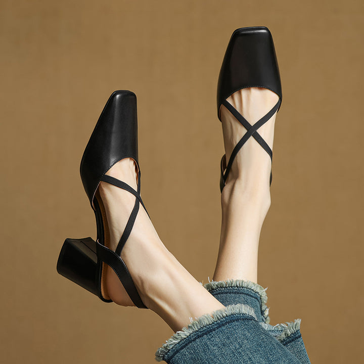 Alissa Genuine Leather Heels